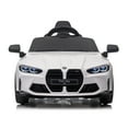 thumbnail image 3 of 12V Kids Ride on Toy Car Authorized by BMW M4, Kids Electric Car W/Parents Remote Control , White, 3 of 51