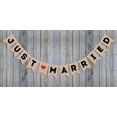 thumbnail image 4 of Inkdotpot Bunting BannerJust MarriedKraft Wedding Banner Engagement Sign Photo Prop Wall Decor Bunting, 4 of 7