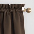 thumbnail image 3 of Sun Zero Kylee Energy Efficient Rod Pocket 63 x 54 Inches Window Curtain Panel, Brown, 3 of 4