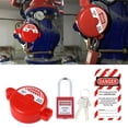 thumbnail image 2 of Herramienta de Bloqueo de de Válvulas Industriales Universales de Resistencia para de Almacenamiento Rojo kusrkot Cerradura segura del tanque de propano de almacenamiento, 2 of 8
