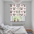 thumbnail image 4 of Cute Bow Cow Kitchen Curtains Window Panels, Beige Farmhouse Cute Animals Insulated Window Treatment Curtain, Grommet Curtains for Bedroom/Living Room/Bathroom, 2 Piece 27.5"Wx39"L, 4 of 8