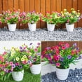 thumbnail image 6 of Studyset Artificial Flowers for Outdoors, UV-Resistant Faux Plant, 30 Bundles Multicolor Silk Fake Flowers with Ferns, Spring Summer Decoration for Home Planter Porch Patio Yard, 6 of 7