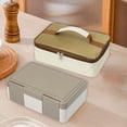 thumbnail image 4 of Lonchera de Cuatro Compartimentos con Bolsa Aislante – Impermeable, Espaciosa de 1450ML, Mantiene la Comida Fresca y Caliente, Incluye Cubiertos, Portátil para el Trabajo o la Escuela (Juego de 2), 4 of 6