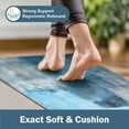 thumbnail image 2 of Kitchen Mat 2 Piece Anti Fatigue Kitchen Floor Mat Non Slip Waterproof Memory Foam Cushioned Teal Kitchen Rugs and Kitchen Mats for Floor Laundry Room Home Office Sink, 2 of 6