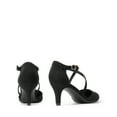 thumbnail image 5 of DREAM PAIRS Women's Closed Pointed Toe Dress Pumps Comfort Kitten Mid Heels Cross Strap Wedding Party Dance Shoes, 5 of 7