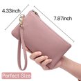 thumbnail image 4 of KALUNMA Men's Women's Wristlet Clutch Slim Leather Wallet RFID Blocking Handbag, 4 of 7