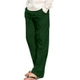 thumbnail image 2 of Pants for Men, Men Fashion Summer Solid Casual Elastic Waist with Pocket Pants, 2 of 5