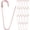 Rose Gold, variant on 20-Pack Large Safety Pin, 3.15 in(80mm) Zinc Alloy Heavy Brooch Pin for Sewing Clothes/Costume/Skirts Garments/Craft Supplies, Decorative Safety Pins [Black]