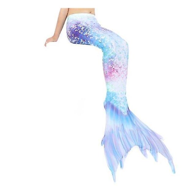 Colas De Sirena Para Nadar Para Niños Y Adultos Con Monoaleta - Azul L Kuyhfg Sin marca