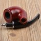 thumbnail image 1 of Pipa de madera Mano de obra exquisita con elemento de filtro Pipa de madera Pipa de madera con estuche de cuero y soporte para pipa 1 pieza Banban LingWen 9024715846648, 1 of 1