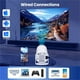 thumbnail image 5 of Miniproyector con WIFI 6 y Bluetooth, Proyectores Portátiles 4k 1080P, Pantalla Giratoria de 180°, Proyector de Películas, 5 of 10