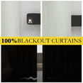 thumbnail image 4 of NICETOWN Sage Green Total Blackout Linen Curtains for Living Room, Thermal Insulated Room Darkening Back Tab & Rod Pocket Drapes Energy Saving Farmhouse Curtains, 42"x84", 2 Panels, 4 of 7