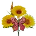 thumbnail image 2 of Mainstays 13 inches Indoor Artificial Gerbera Daisy Butterfly Pick, Yellow Color., 2 of 8