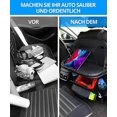 thumbnail image 4 of Car Backrest Protection With Folding Table (foldable Car Trash Can) Car Seat Back Seat Organizer Gift, 4 of 5