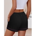 thumbnail image 2 of Ekouaer Womens Pajama Shorts Casual Summer Sleep Shorts Cute Printed Lounge Pj Bottoms with Drawstring & Pockets, 2 of 5