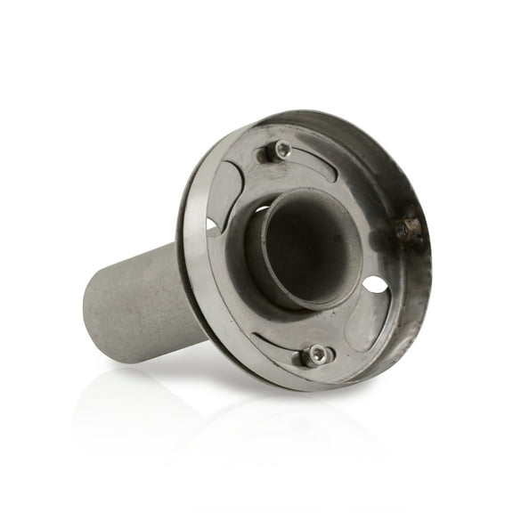 AJP Distributors Universal 4" Stainless Steel JDM N1 Catback Header Exhaust Pipe Round Canister Muffler Tip Removable Slip On Silencer Adjustable Insert Baffle Decibel DB Killer Sound Reducer System