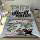 thumbnail image 1 of Laurel y Hardy Conjunto de sábanas temático, trío de piezas, cómodo y amigable con la piel, diseño único, regalo de decoración para el hogar para familiares, amigos y fans, 90 cm * 190 cm, 1 of 6