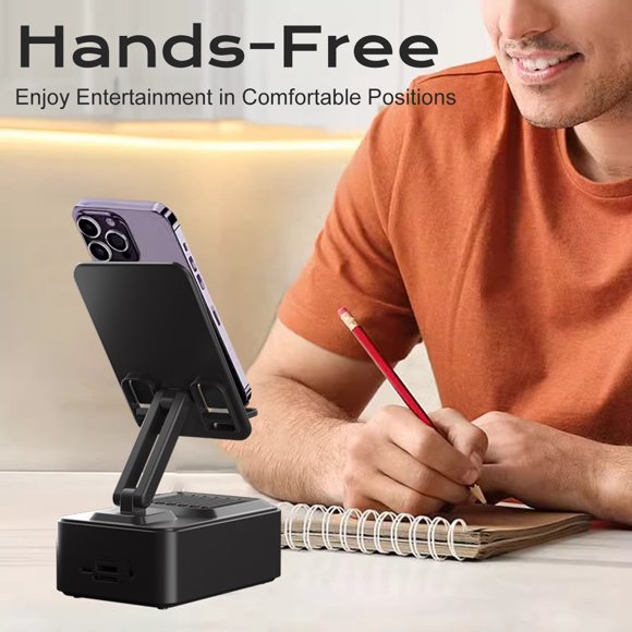 Soporte para teléfono con altavoz Bluetooth Chengquan Surround Sound