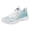 White, variant on Men's Breathable Mesh Running Shoes, Lightweight Lace-Up Gym Training Sneakers