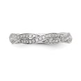 thumbnail image 4 of 14K White Gold Ring Band Wedding Diamond Round, 4 of 7