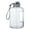 Black, variant on Large Capacity 2200ml Plastic Water Jug with Tea Infuser and Portable Drawstring for Outdoor Sports and Daily Hydration in Black