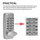 thumbnail image 3 of Código de dígitos Código mecánico Dígito de bloqueo Codificación de doble cara Código de función Cambiar puerta de seguridad con 2 4 Inevent EL008441-00, 3 of 5