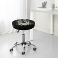 thumbnail image 5 of Skeletons Love Flowers Round Bar Stool Seat Covers, Elastic Round Chair Cover Stool Seat Slipcover Bar Stool Cushions Round Pad for 12-14 inch, 5 of 5