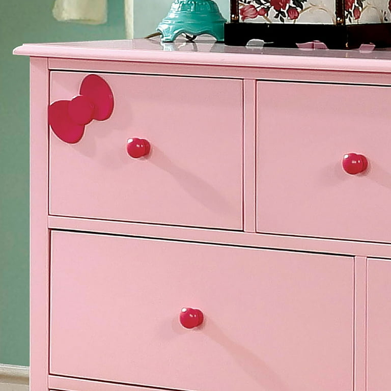 classic world pink dresser Vyvi Glam Pink 56-inch Wide 7-Drawer Button Fabric Tufted Dresser by Furniture of America - On Sale - Bed Bath & Beyond