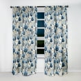 thumbnail image 2 of Designart "Floral Abundance In Blue Meadow I" Floral Blackout Curtain Single Panel, 2 of 4