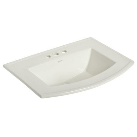 Mansfield Plumbing Products Barrett Vitreous China Rectangular Drop-In Bathroom Sink with