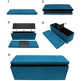 thumbnail image 7 of Sorbus Storage Bench Chest with Collapsible/Folding Bench Ottoman with Cover, 43” L x 15” W x 15” H, 7 of 7