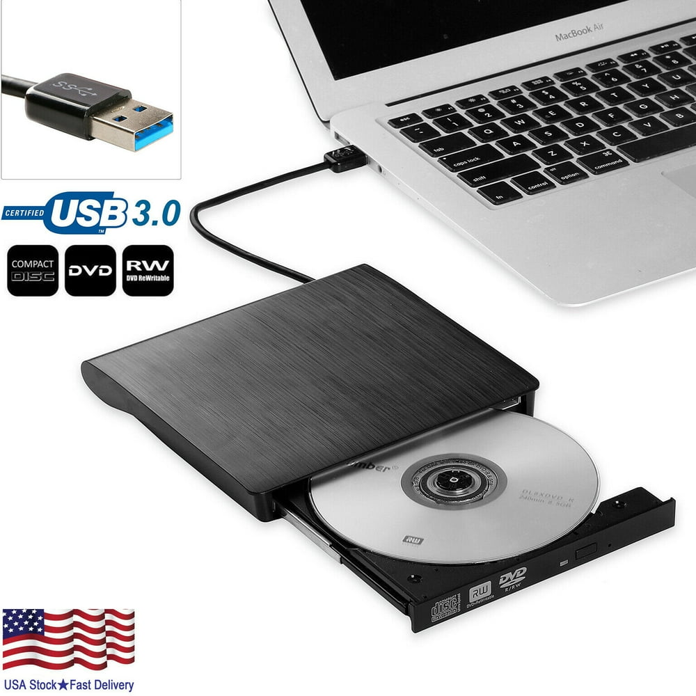 External USB 3.0 CD/DVD Drive +/RW Drive Writer Reader Rewriter