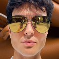 thumbnail image 3 of GRINDERPUNCH XL XXL Aviator Sunglasses for Men Big Head Oversized Polarized - Gold, 3 of 9