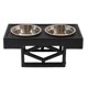 thumbnail image 1 of Elevated Dog Bowl Stainless Steel Adjustable No Spill Detachable Double Raised Pet Cat Feeder Bowl for Food Water, 1 of 1