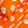 thumbnail image 4 of Clemson Tigers Sheet Set Choose From Sizes and Colors Orange Cotton King 299 and Below, 4 of 5
