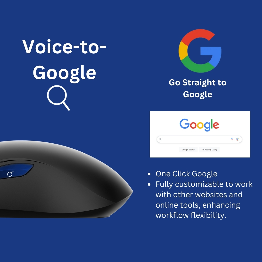 VoiceX AI Mouse – Voice-to-Text, ChatGPT, Google Search, 500WPM Dictation, 99% Accuracy, Instant Translation, Screenshot Translator, Bluetooth/USB, Windows & Mac Compatible