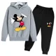 thumbnail image 3 of Sudadera con capucha y pantalones deportivos para niños y niñas de Disney Cartoon, conjunto de 2 piezas de moda de primavera y otoño, ropa deportiva para niños, 3 of 5