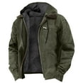 thumbnail image 1 of YIFUNIN Men's Hooded Sweatshirt Jacket, Solid Color Full Zip Fleece Pullover with Pockets, Casual Heavyweight Cardigan for Fall Winter,Green,L, 1 of 5