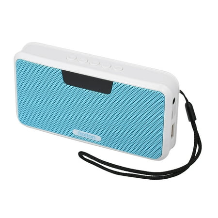 Rolton E300 Wireless Bluetooth Speaker HiFi Stereo Music Player Portable Digital FM Radio Emergency Power Bank w/ LED Display Mic Support Hands-free Record TF Music