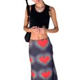 thumbnail image 3 of Diconna Mode Femmes en Forme de Coeur Robe Imprimée Robe de Mode pour Femmes, 3 of 5