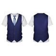 thumbnail image 3 of inlzdz Men's Fake Two-Piece 3D-Print Realistic Suit & Tie Tuxedo Short Sleeve T-Shirt Party Costume Blue L, 3 of 4