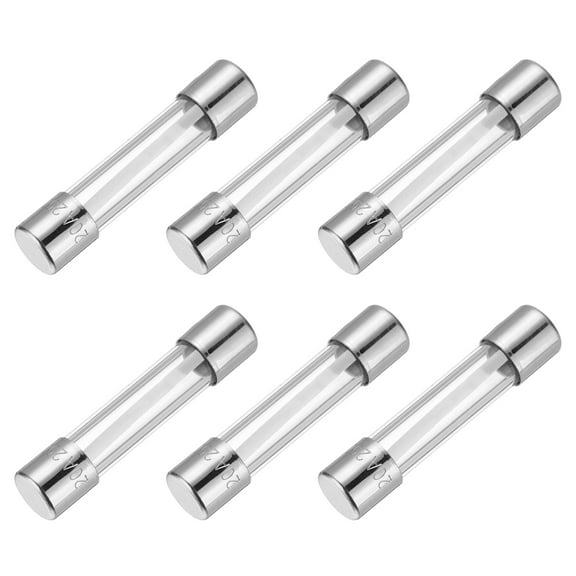 Uxcell 20A 250V Glass Fuse 5x20mm Time Delay Fuse UL Listed Slow Blow Fuse for Home Appliances(Pack of 6)