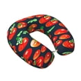 thumbnail image 2 of KLL Tomatoes Pattern Memory Foam Cervical Neck Pillow Versatile U-Shaped Pillows for Home/Office/Camping/Travelling/Soft Washable Cover, 2 of 8