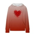 thumbnail image 2 of Piuwrlz Hood Sweatshirts Childrens Girls Boys Long Sleeve Printed Hoodies Round Neck Hoodie Wine Size 5 Years, 2 of 5