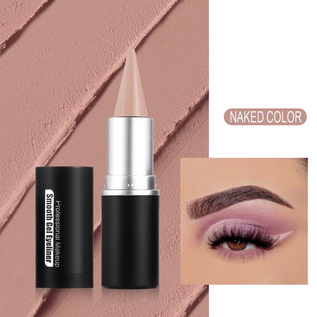 Fiudx Ofertas relámpago del día Delineador de ojos de maquillaje Resistente al aceite De larga duración Secado rápido Sudor y antimareos Delineador de ojos de color