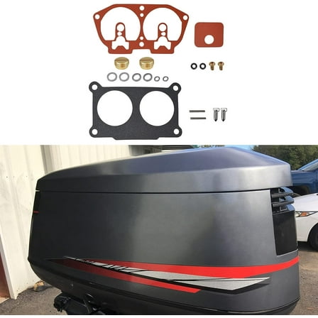 munirater Carb Carburetor Rebuild Kit Replacement for Yamaha Outboard V4 V6 115 130 150 175 200 225 HP