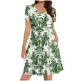 thumbnail image 2 of Ovzne Robes d'Été pour Femmes 2025 Robe de Plage Robe d'Été Décontractée pour Femmes Robe Longue Sans Manches à Col en V Robe de Vacances Liquidation, 2 of 7