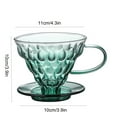 thumbnail image 2 of Glass Coffee Dripper, Pour Over Coffee Maker, Reusable Coffee Filter Cup, Slow Brewing Accessories for Home, Cafe, Restaurants(V02,1-4Cups), 2 of 6