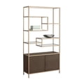 thumbnail image 3 of Sunpan Stamos 43.25" Contemporary Wood Bookcase in Gold/Brown, 3 of 10