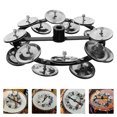 thumbnail image 3 of Miangastore Ensemble de Tambours Hi-hat Tambourin Double Rangée Cymbal Tambourin Kit Anneau Accessoire d'Instrument, 3 of 8